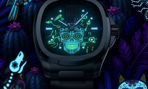 Mido Multifort TV Big Date Dia De Los Muertos Alebrijes Special Edition