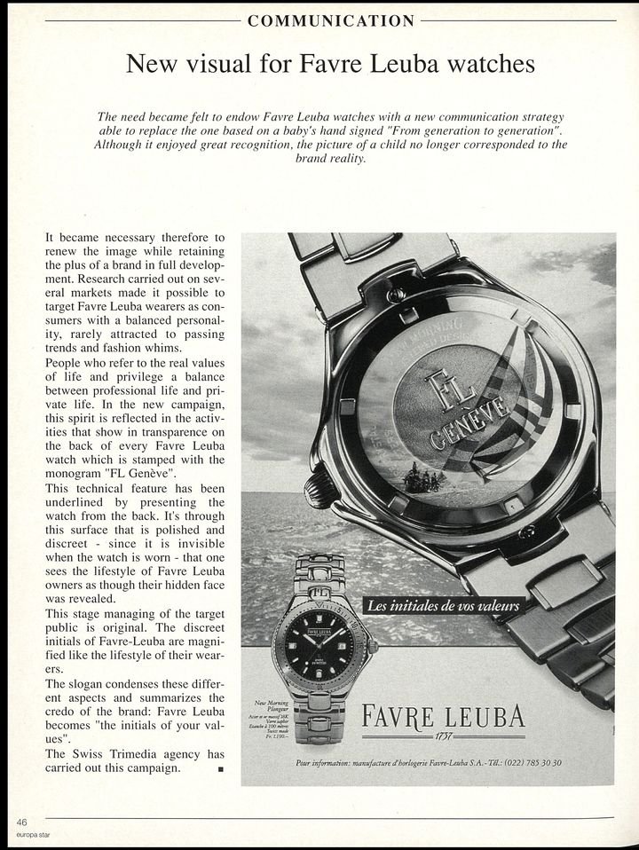 A history of Favre Leuba through the Europa Star