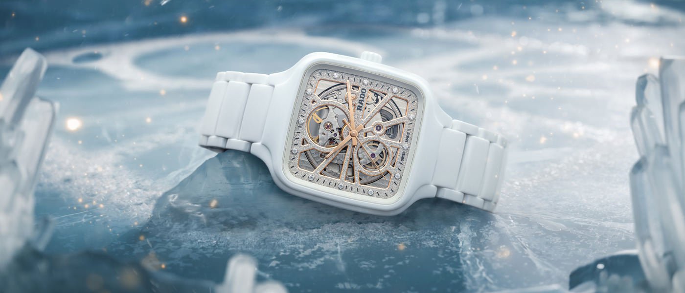 Rado True Square Open Heart: festive diamonds & glitter