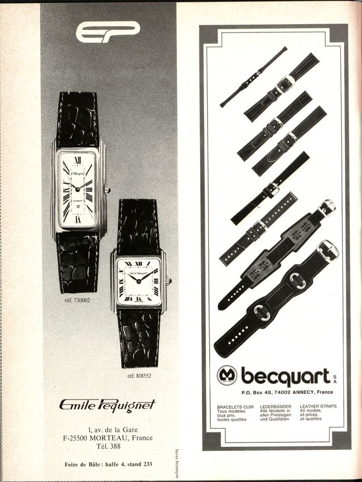 Pequignet in Europa Star in 1974, one year after its founding in Morteau.