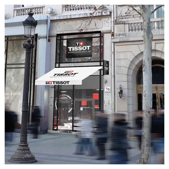 Tissot opens a monobrand store on Paris's Champs-Elysées