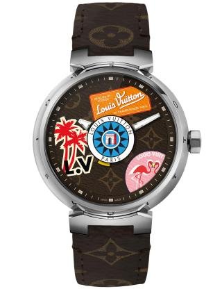 Tambour Monogram rubber strap - Connected Watches R17089