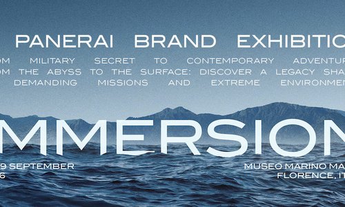 Panerai announces the “Immersion” exhibition in Florence
