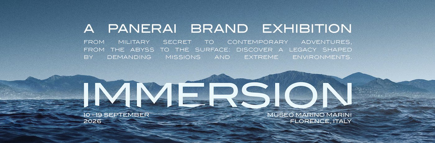 Panerai announces the “Immersion” exhibition in Florence
