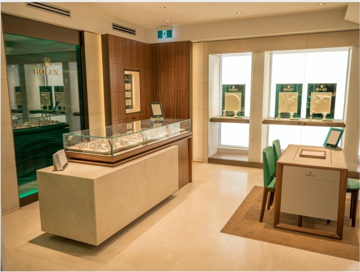  The Rolex corner at Bijouterie Italienne in Montreal. The boutique, which has the support of Montreal's large Italian-speaking community, is one of the country's major independent retailers. 
