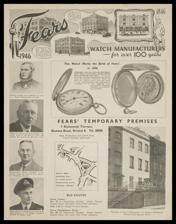Advertisement for the centenary of the company in 1946