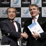 Kim Young-Soo, left, and François Thiébaud, right