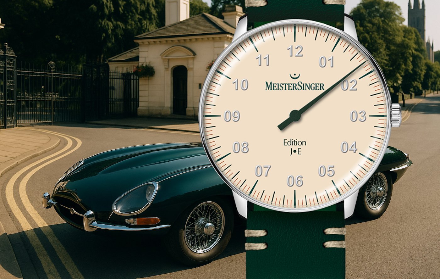 MeisterSinger Unveils Edition Neo J.E with Classic E-Type Jaguar Tribute
