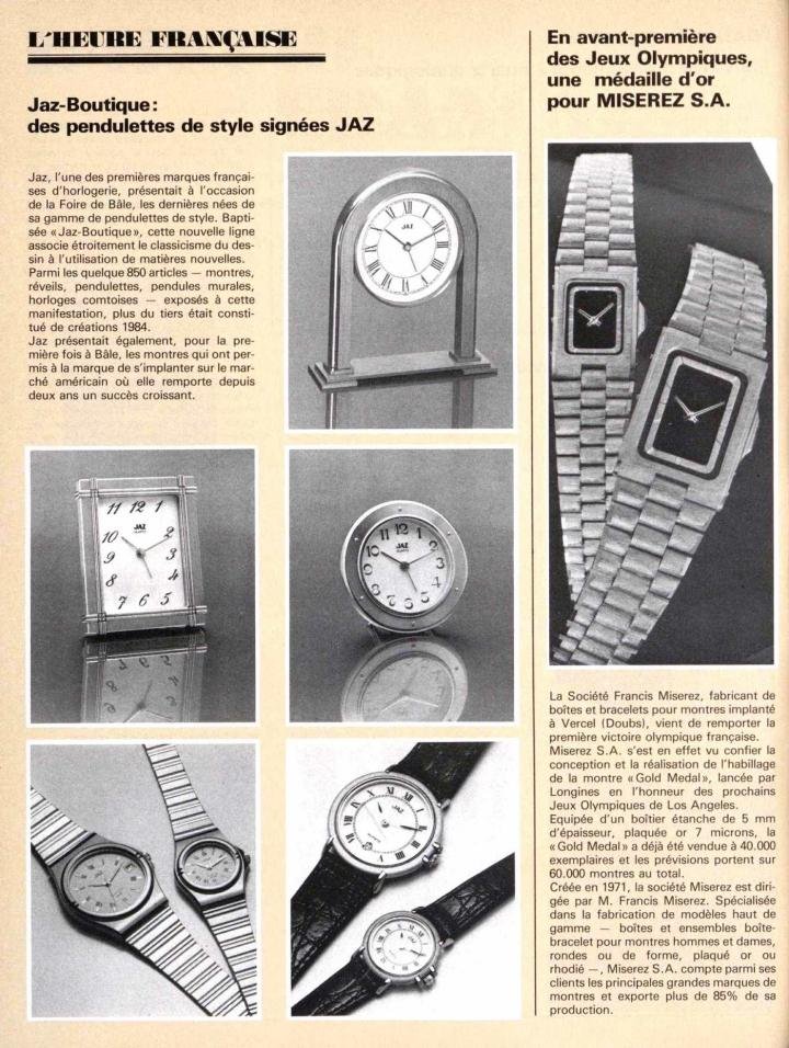 The Longines Gold Medal watch for the 1984 Olympic Games in Los Angeles (top right)