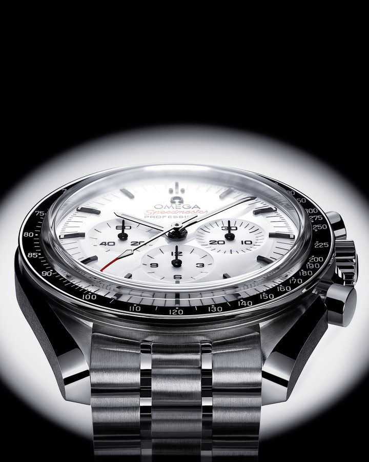 Omega launches Speedmaster Moonwatch with lacquered white dial
