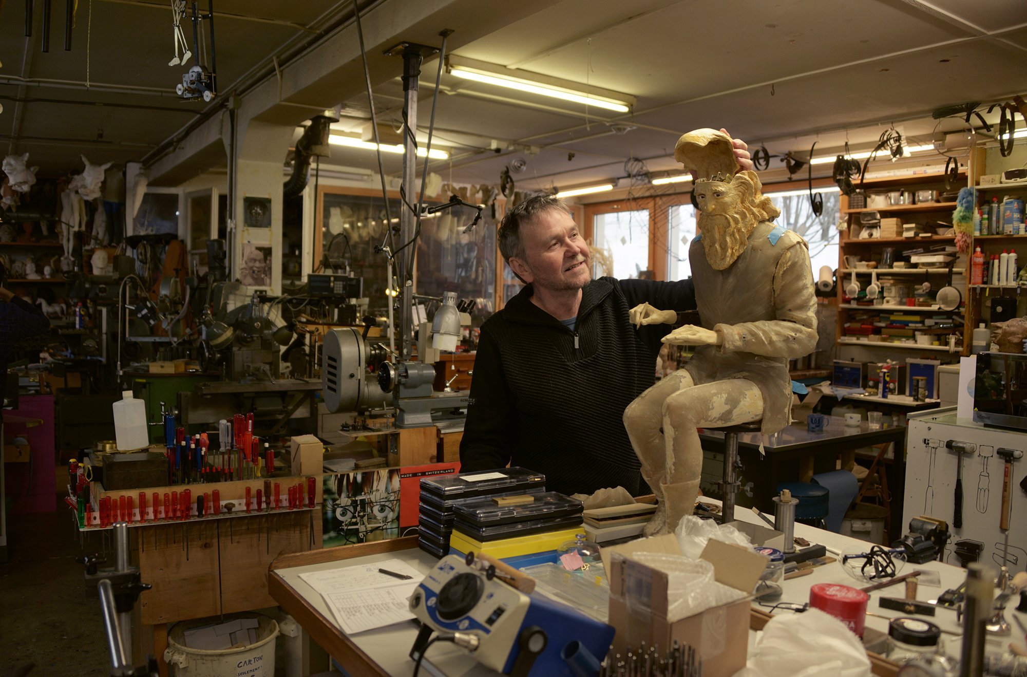 Behind the curtain: inside François Junod's workshop