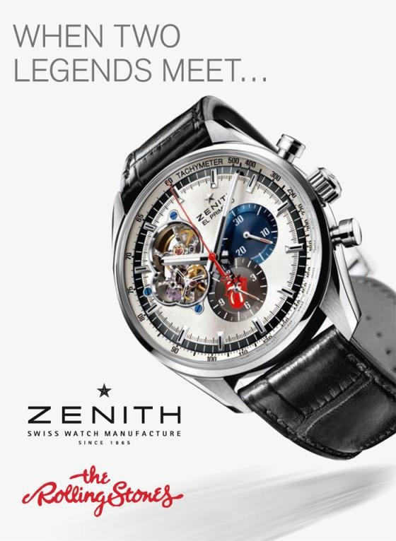 Zenith Teams Up With The Rolling Stones