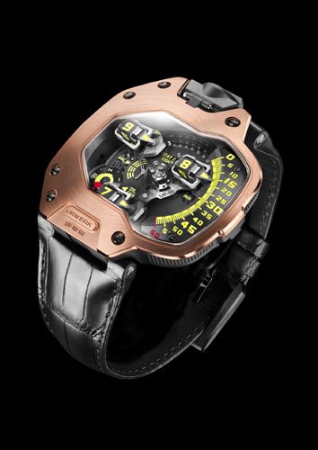 Urwerk presents the UR-110 in red gold