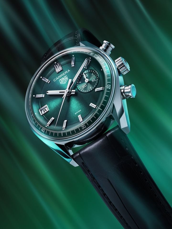 TAG Heuer Carrera Chronograph now in green monochrome