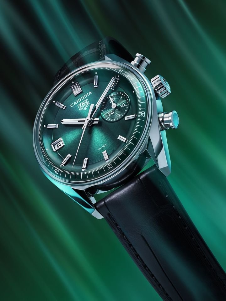 TAG Heuer Carrera Chronograph now in green monochrome