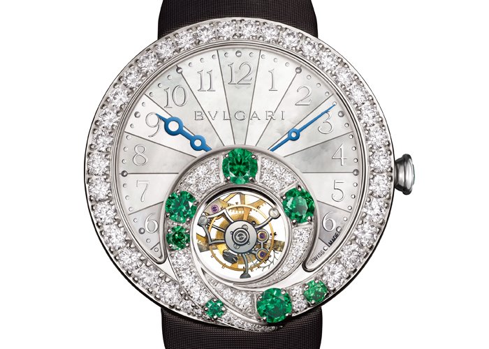 Bulgari's Berries Tourbillon Retrograde Hours (Emeralds)