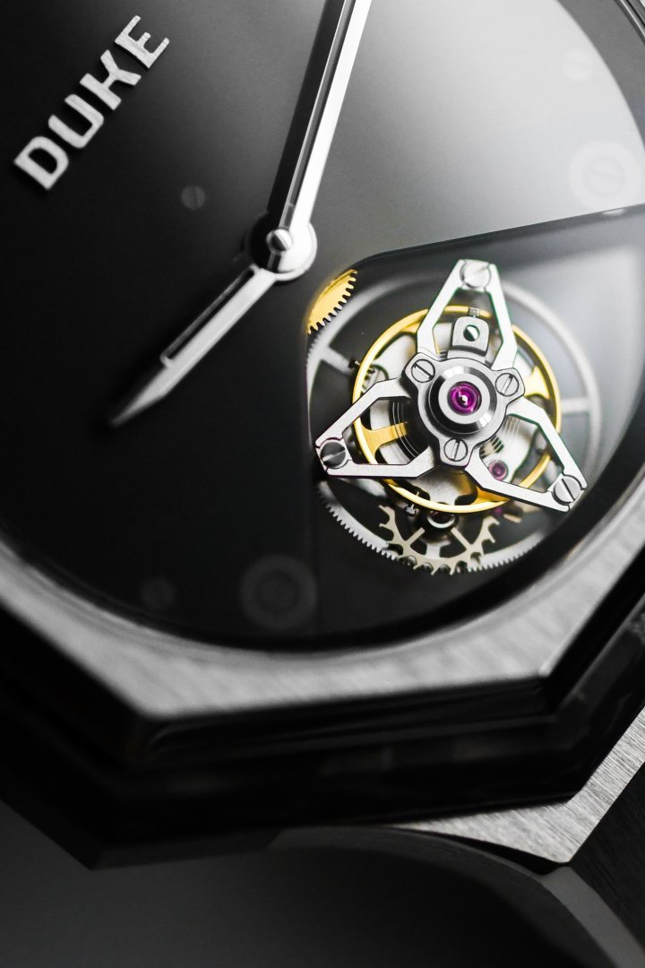 Duke's first model, the First Edition Clarity Tourbillon, is a limited edition of eight.