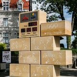 The Omega Olympic Games countdown clock in Lausanne