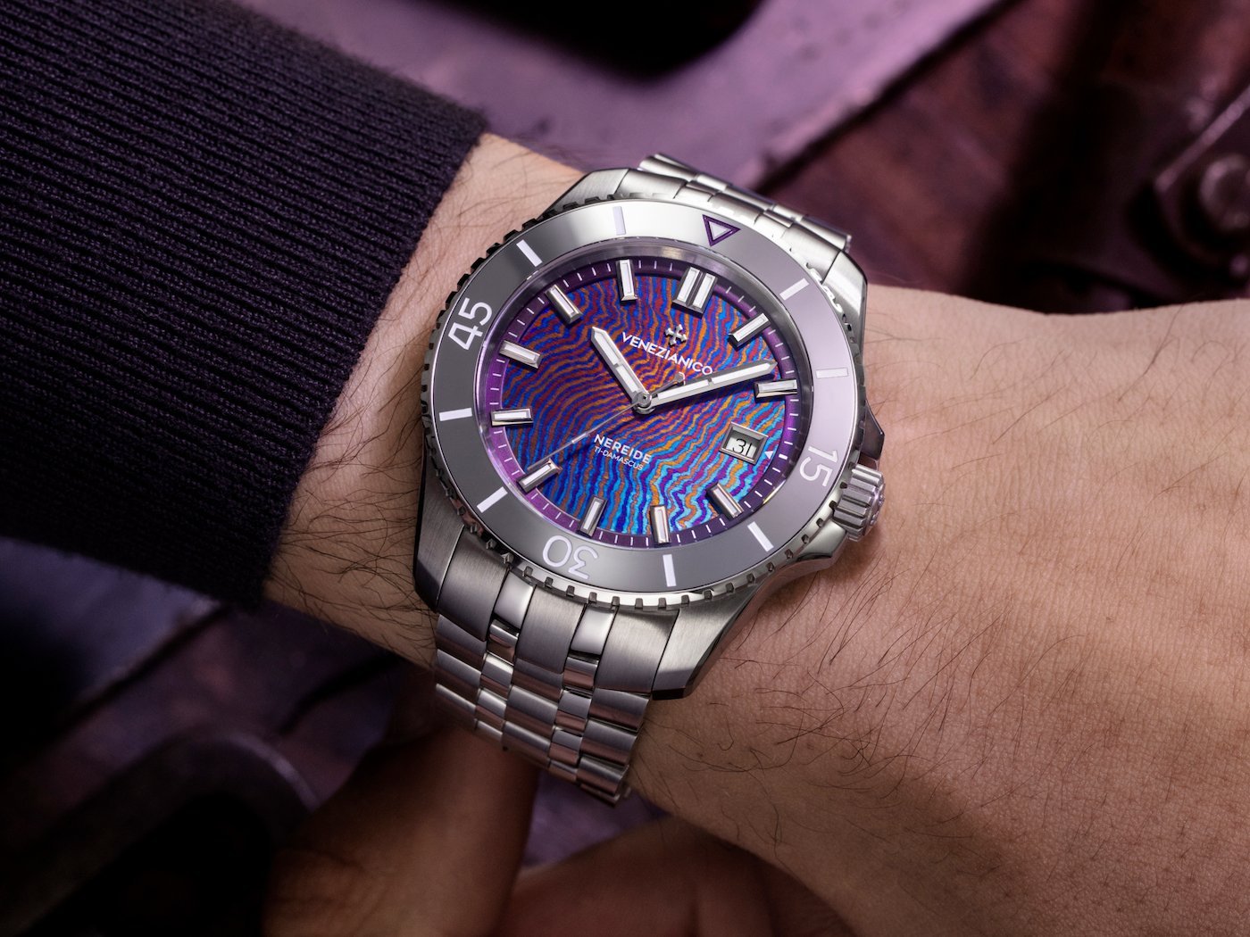Venezianico unveils the Nereide Ti-Damascus, a titanium masterpiece