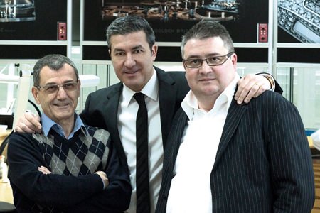 From left to right: Vincent Calabrese, Antonio Calce, Laurent Besse