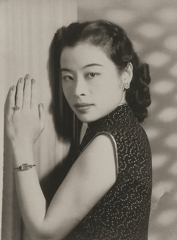 Famous Shanghai film star, Tong Yuejuan (1914–2003), wearing a Tissot watch. Tissot Museum Collection. 