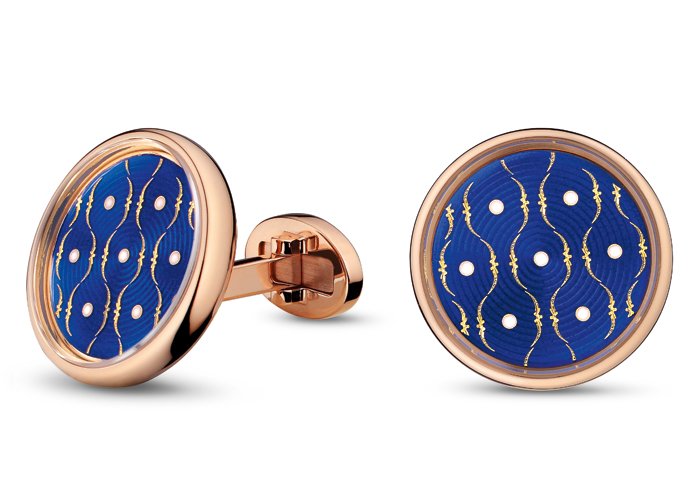 Paillonné Enamel Cufflink by Jaquet Droz