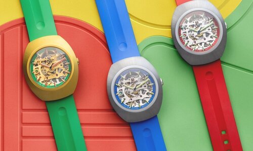 Rado: a colourful trio of DiaStar Original Skeleton models