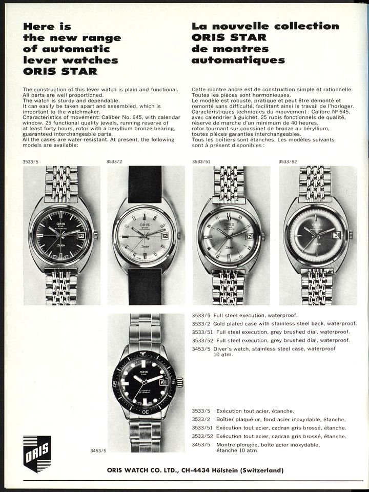 The Oris Star: a tribute to a defining moment in Swiss watchmaking history