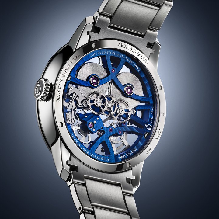 Arnold & Son adds Blue Edition to Nebula 40 Steel