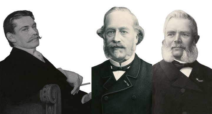 Louis Cartier, Adrien Philippe, Norbert de Patek