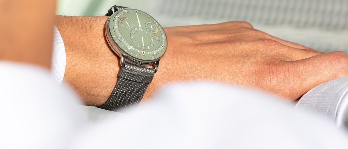 Ressence's hero watch Type 3 EE dons a new, eucalyptus green hue