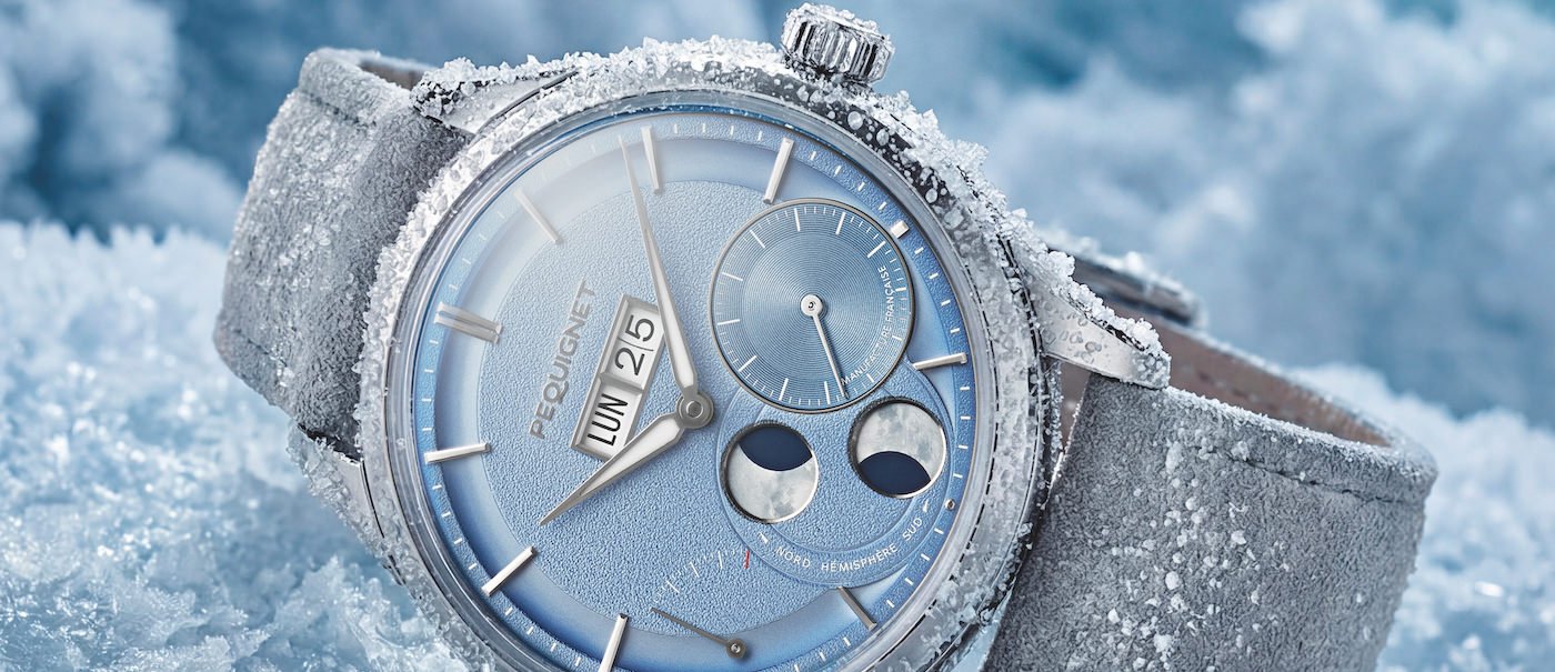 Pequignet Royale Paris: time in icy blue 