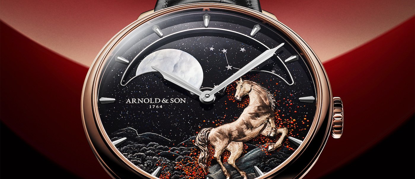 Arnold & Son Perpetual Moon 41.5 Red Gold “Year of the Horse” 
