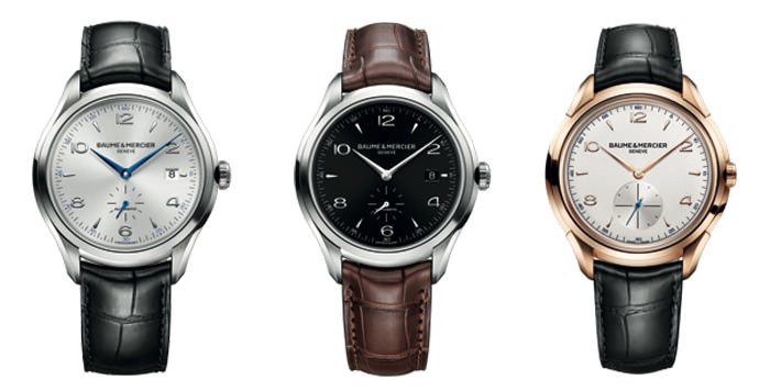 From Left to Right: Baume & Mercier's Clifton 10052, Clifton 10053 and Clifton 10060