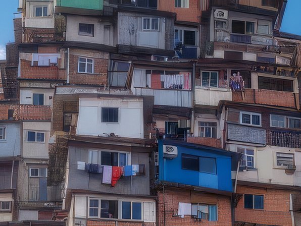 At the foot of their towers