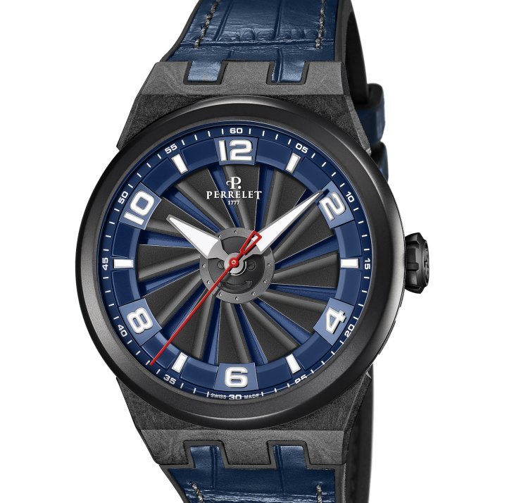 Perrelet signs two new creations in the Turbine Carbon collection