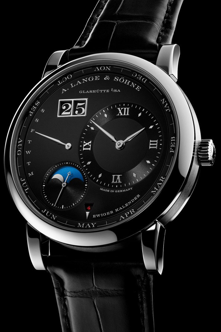 A. Lange & Söhne adds Lange 1 Perpetual Calendar in platinum with black dial