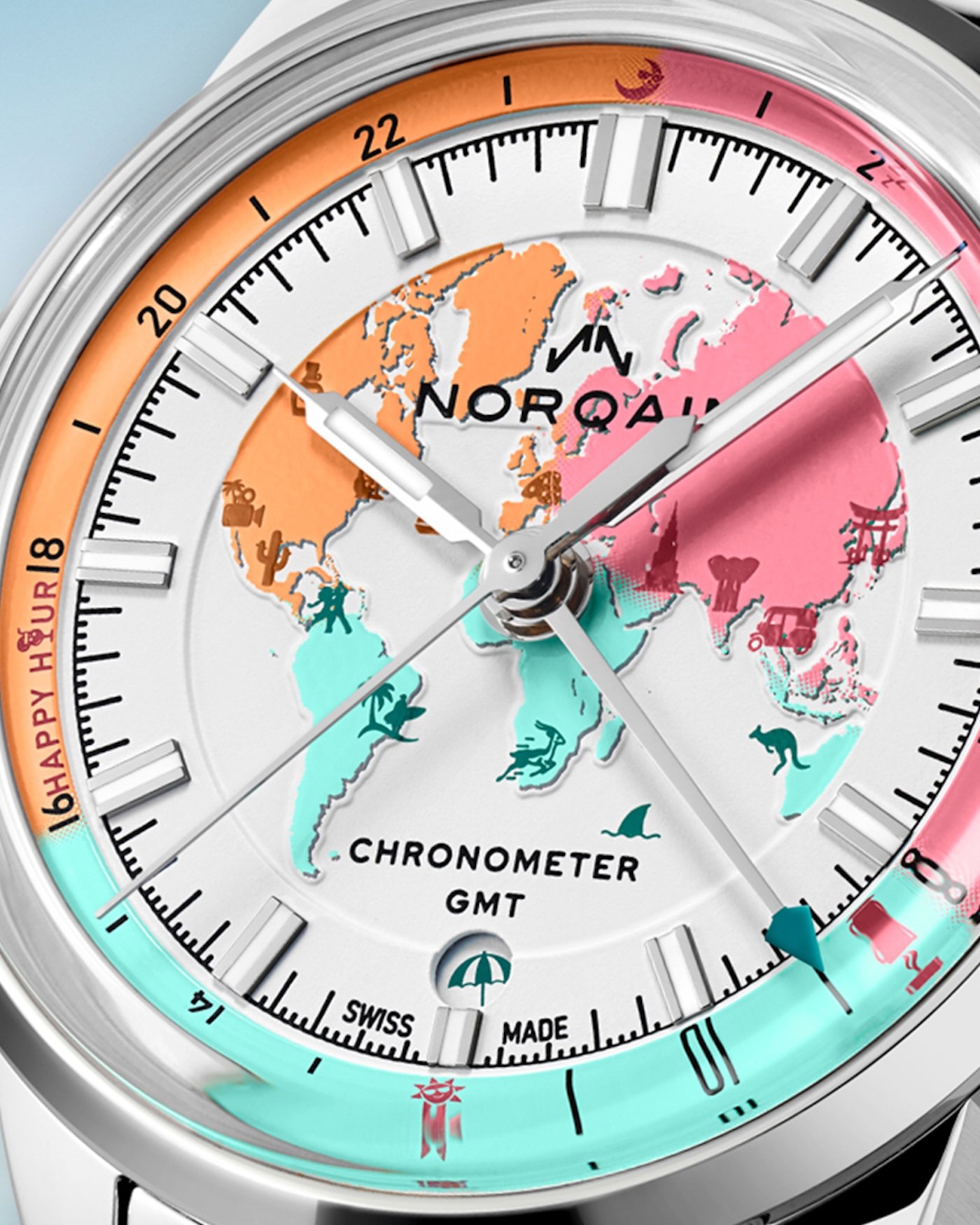 Norqain Freedom GMT Enjoy Life “Holiday” -The golden ticket to paradise