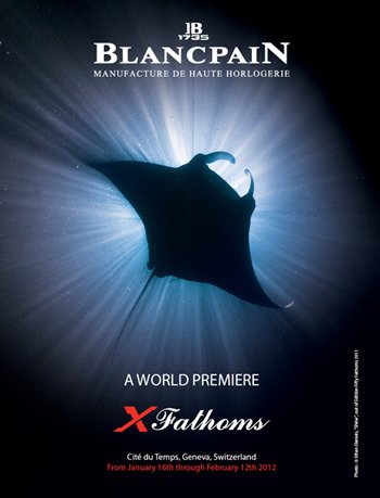 Blancpain's “X Fathoms” to be premiered at the Cité du Temps, Geneva