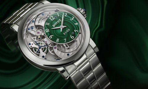Bovet unveils Récital 12 with malachite and Tiger's Eye dials