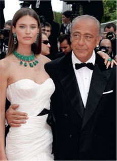 Bianca Balti with Fawaz Gruosi of de Grisogono