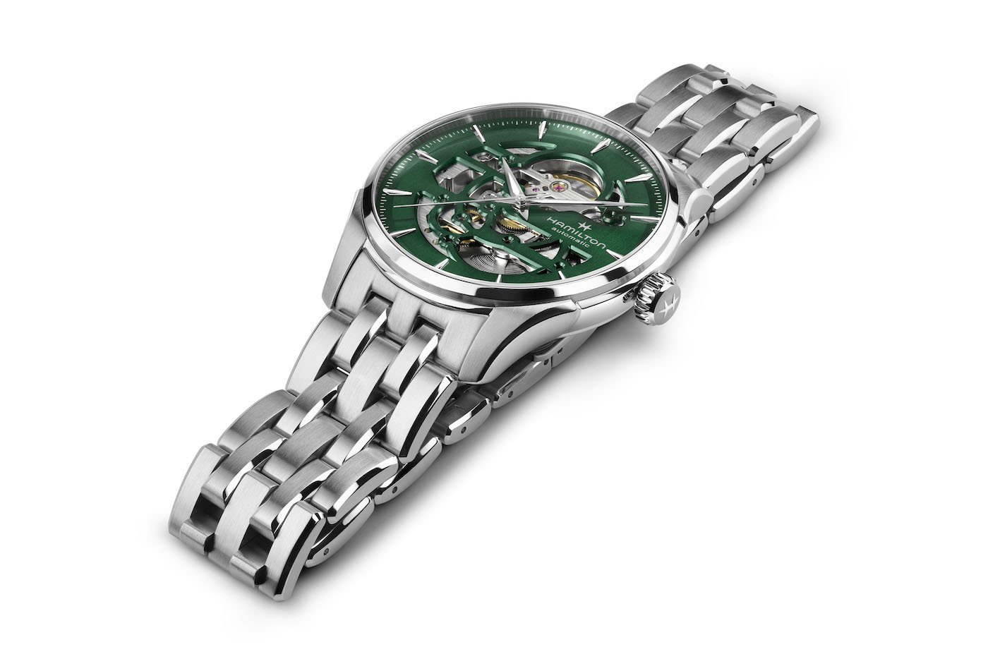Hamilton launches Jazzmaster Skeleton 40mm in Empire Green