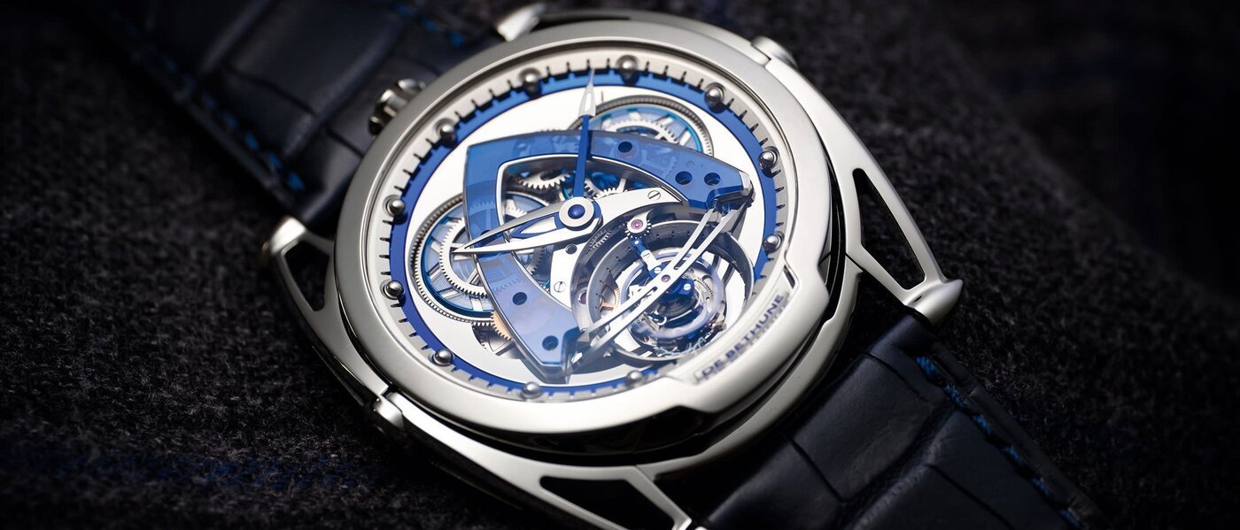 De Bethune: the DB28 Steel Wheels Sapphire Tourbillon