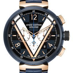 Louis Vuitton Tambour Damier Cobalt chronograph