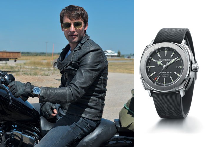 James Blunt wearing a JeanRichard Terrascope in his latest video “Bonfire Heart”
