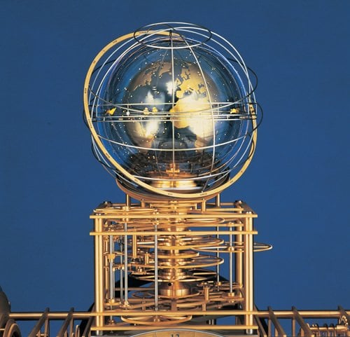 The globe of the Türler clock