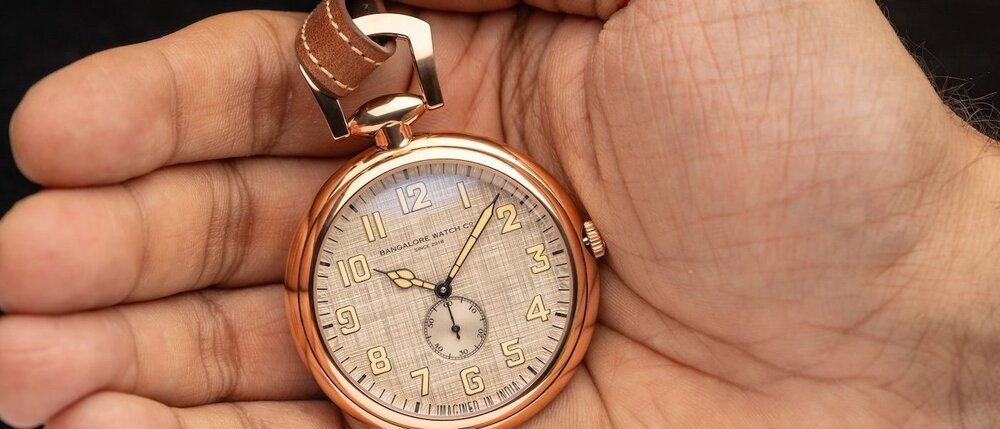 Bangalore Watch Company's first-ever pocket watch