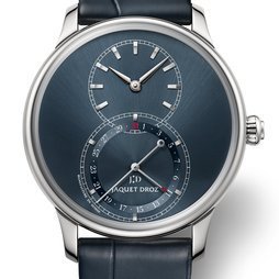 Jaquet Droz Grande Seconde Quantième Satin-Brushed Blue