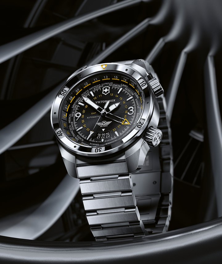 Committed to quality, Victorinox provides a five-year international warranty for all its watches, underscoring the brand's dedication to durability and reliability. Each timepiece undergoes rigorous testing to ensure it meets the highest standards of Swiss craftsmanship. This is true for the latest Air Pro GMT Automatic just like the new I.N.O.X. timepieces.