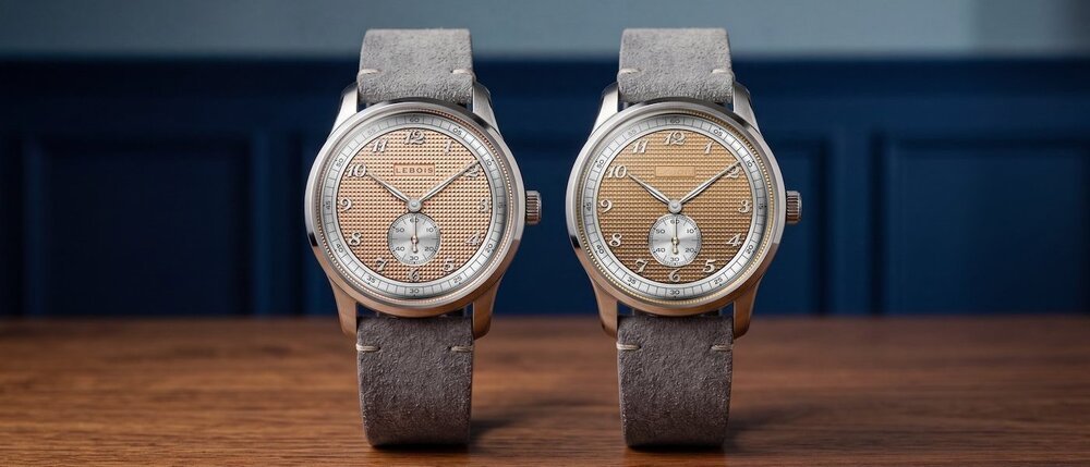 Lebois & Co introduces the Heritage Atelier Small Seconds Clous de Paris and Stroopwafel®